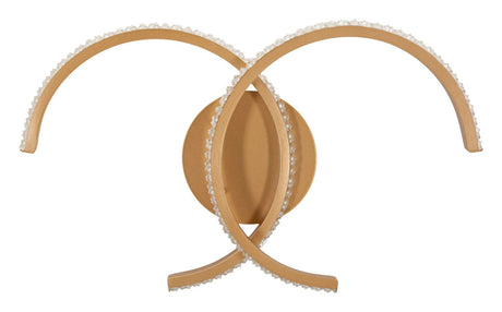 LAMPADA DA MURO LED DOUBLE C CM 41X8