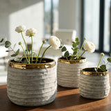 CACHEPOT LIMA ALTI TRIS CM Ø 23X17,5-18,5X15-15X12,5 - FERRETTI