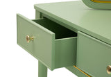 TOLETTA CAMILLE CON SPECCHIO E SGABELLO VERDE - FERRETTI