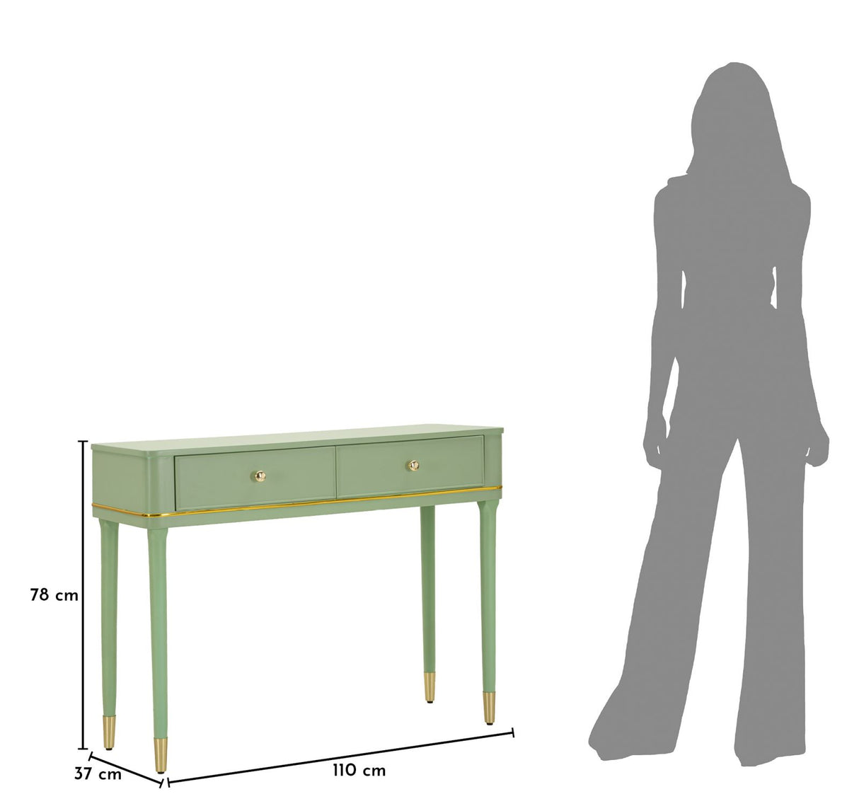 CONSOLE CAMILLE VERDE - FERRETTI