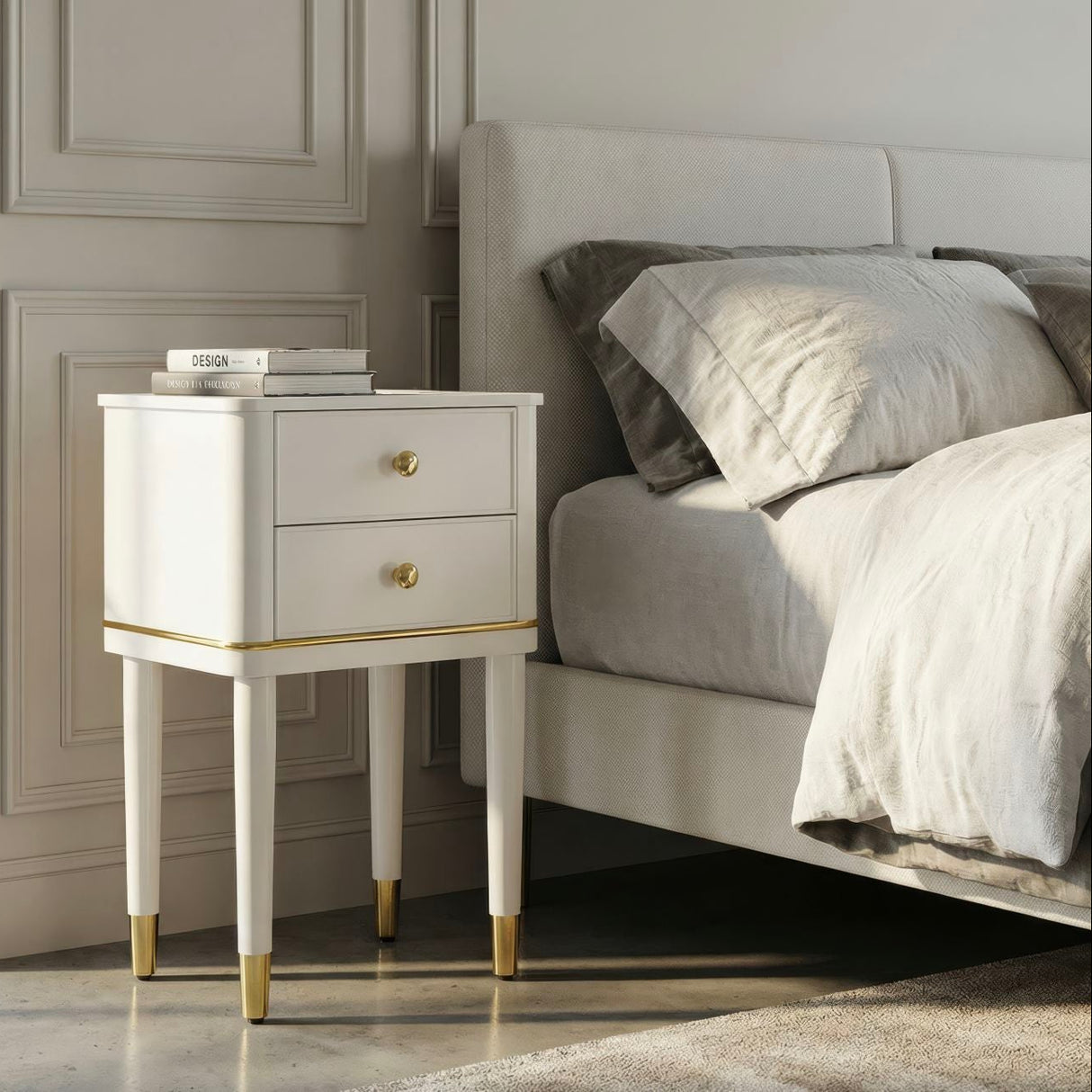 COMODINO CAMILLE BIANCO - FERRETTI
