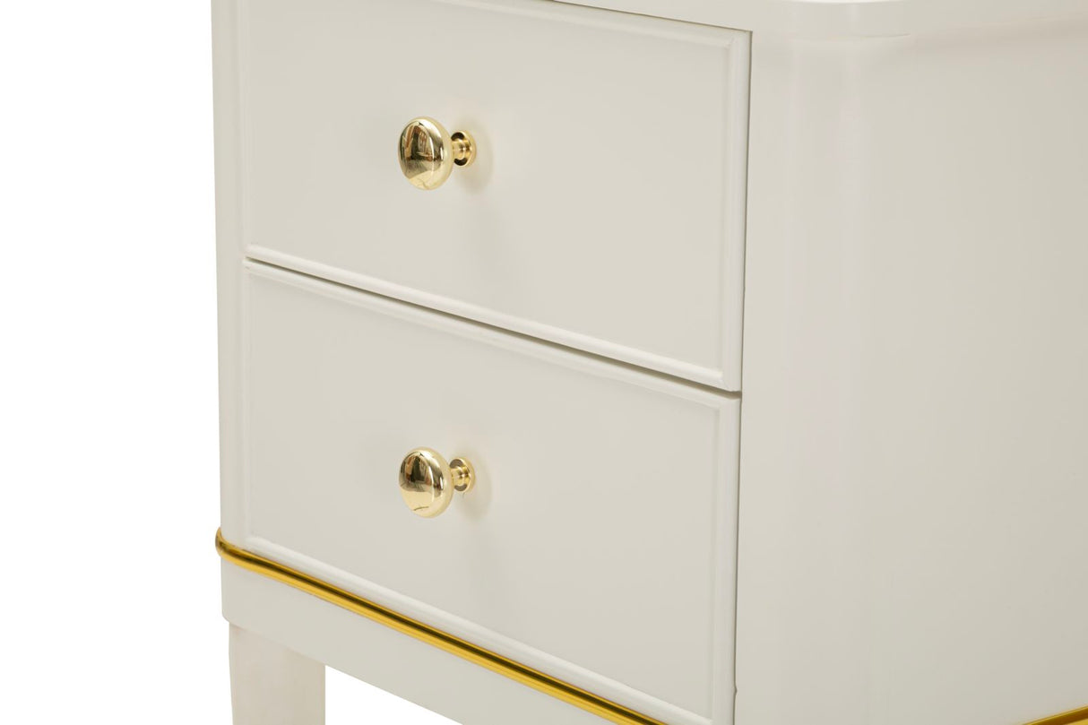 COMODINO CAMILLE BIANCO - FERRETTI