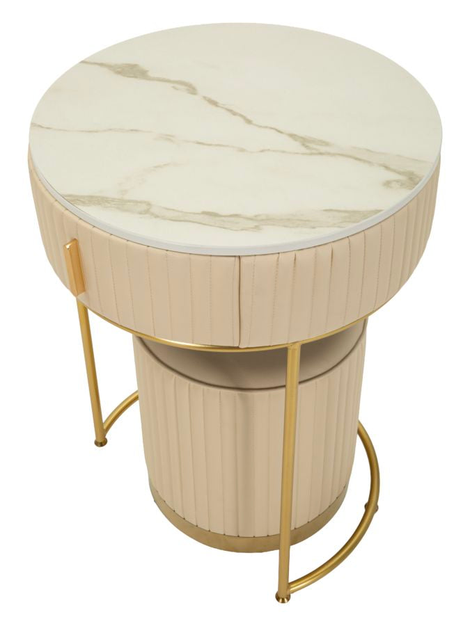 COMODINO/TOELETTA C/PUFF POK - FERRETTI