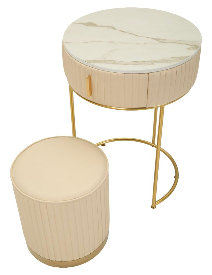 COMODINO/TOELETTA C/PUFF POK - FERRETTI