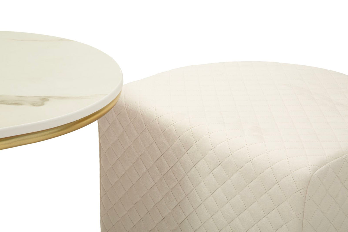 TAVOLO DA CAFFE' C/2 PUFF RELAX - FERRETTI