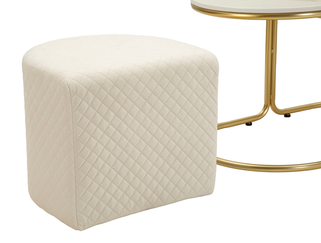 TAVOLO DA CAFFE' C/2 PUFF RELAX - FERRETTI