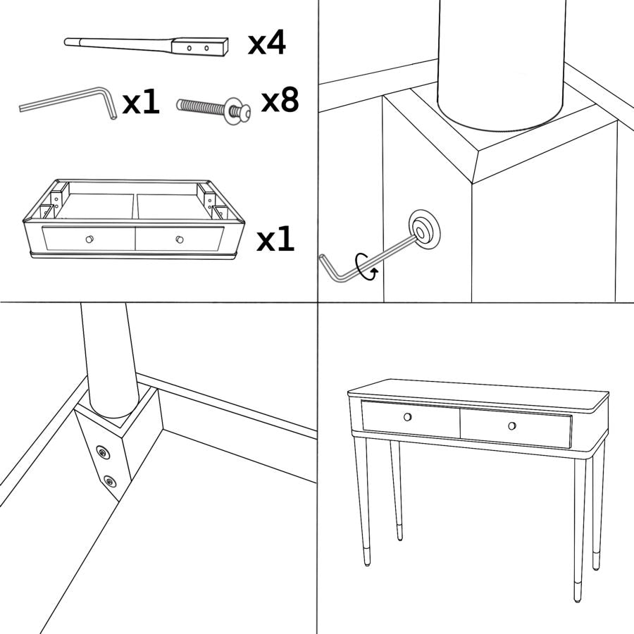 CONSOLE CAMILLE BIANCA - FERRETTI