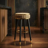 SGABELLO BAR LONDON MARRONE - FERRETTI
