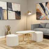 TAVOLO DA CAFFE' C/2 PUFF RELAX - FERRETTI