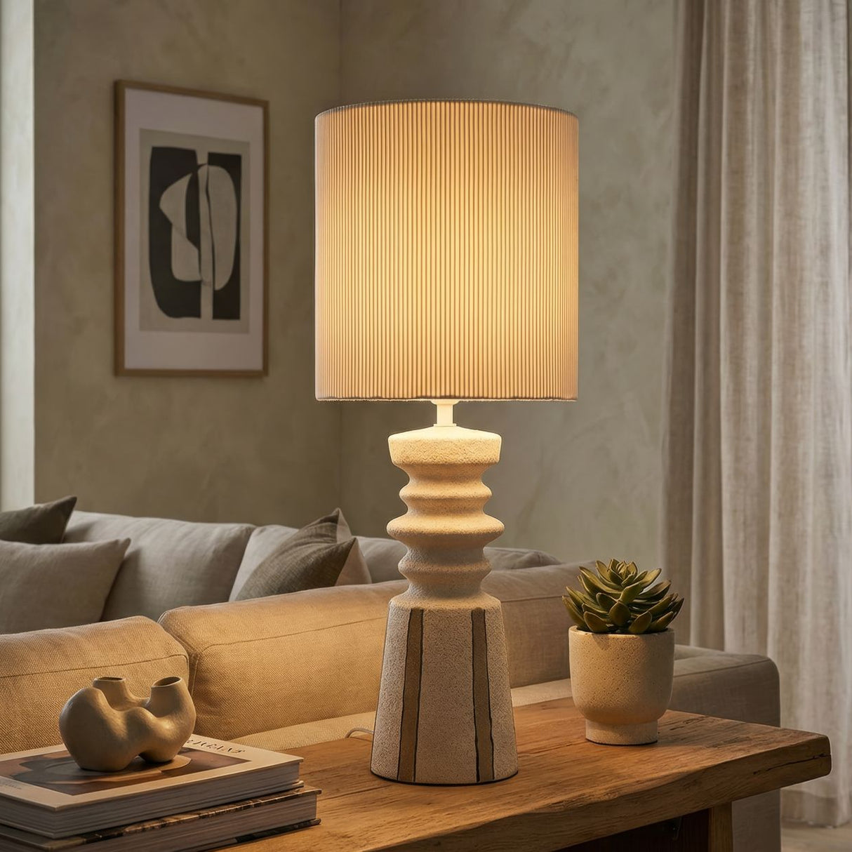 LAMPADA DA TAVOLO TRIBAL CM Ø 22,5X57 - FERRETTI