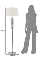 LAMPADA DA TERRA SILVER FLOWER - FERRETTI