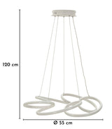 LAMPADARIO LED GLOVY BIANCO (LUCE CON 3 TEMPERATURE DI COLORE) - FERRETTI