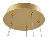 LAMPADARIO LED GLOVY GOLD (LUCE CON 3 TEMPERATURE DI COLORE) - FERRETTI