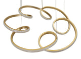 LAMPADARIO LED GLOVY GOLD (LUCE CON 3 TEMPERATURE DI COLORE) - FERRETTI