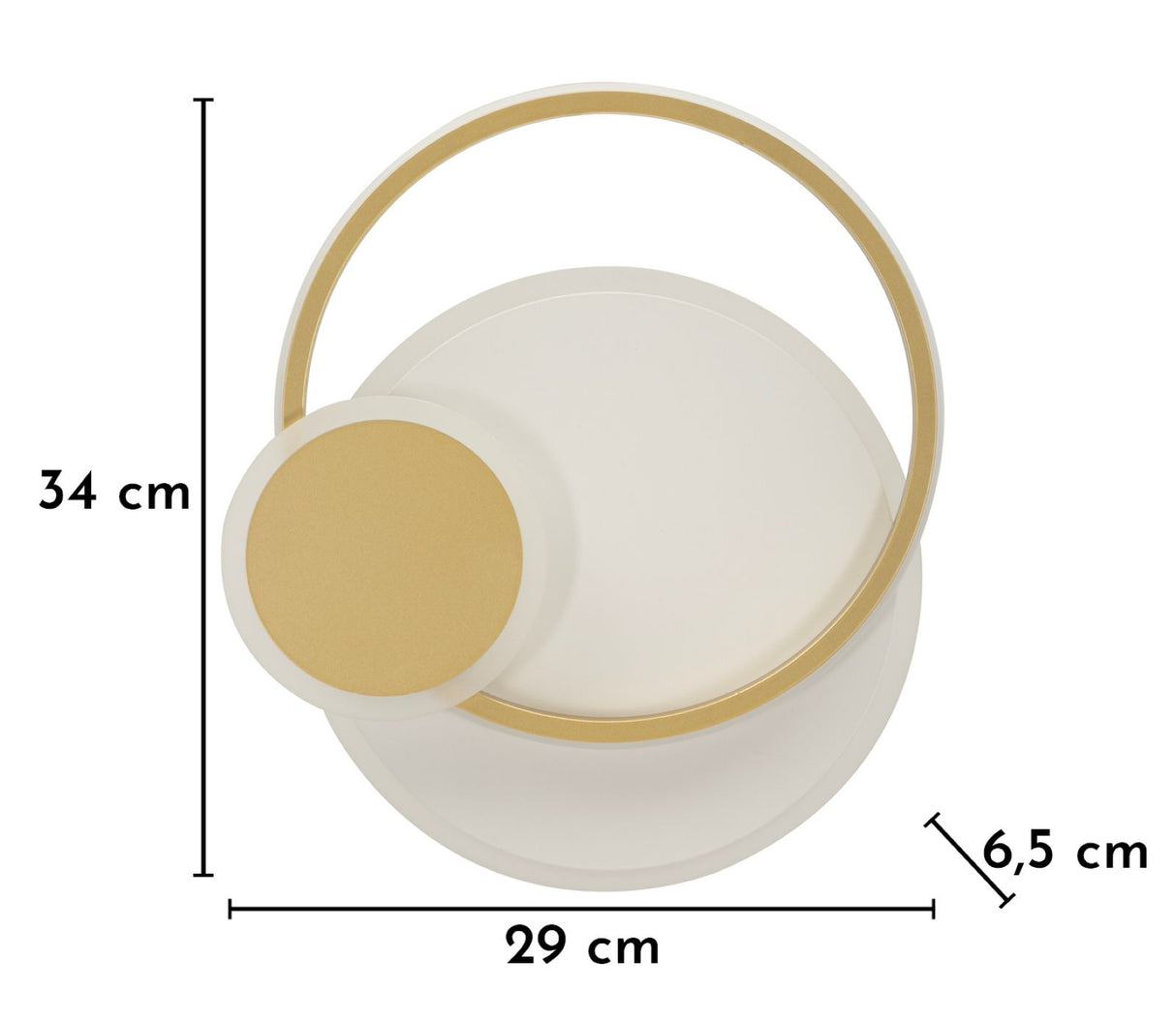 LAMPADA DA MURO LED DISH (LUCE CON 3 TEMPERATURE DI COLORE) - FERRETTI