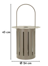LANTERNA SATURNO TORTORA CM Ø 24X43