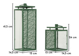 LANTERNE HALL COPPIA (VETRO TEMPERATO)  FERRETTI