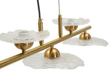 LAMPADARIO EMILY 5 LUCI VETRO TRASPARENTE - FERRETTI