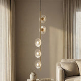 LAMPADARIO EMILY VERTICALE VETRO TRASPARENTE - FERRETTI