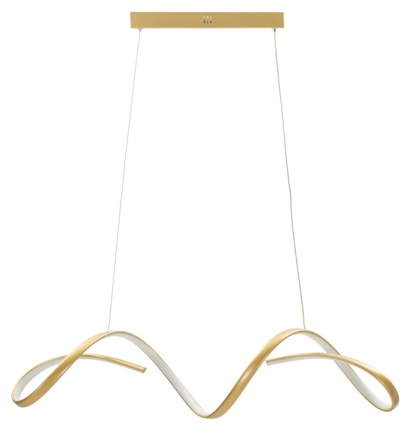 LAMPADARIO LED UTER ORO CM 80X20X120 (LUCE CON 3 TEMPERATURE DI COLORE)
