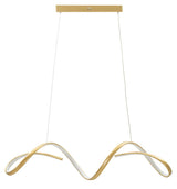 LAMPADARIO LED UTER ORO CM 80X20X120 (LUCE CON 3 TEMPERATURE DI COLORE)