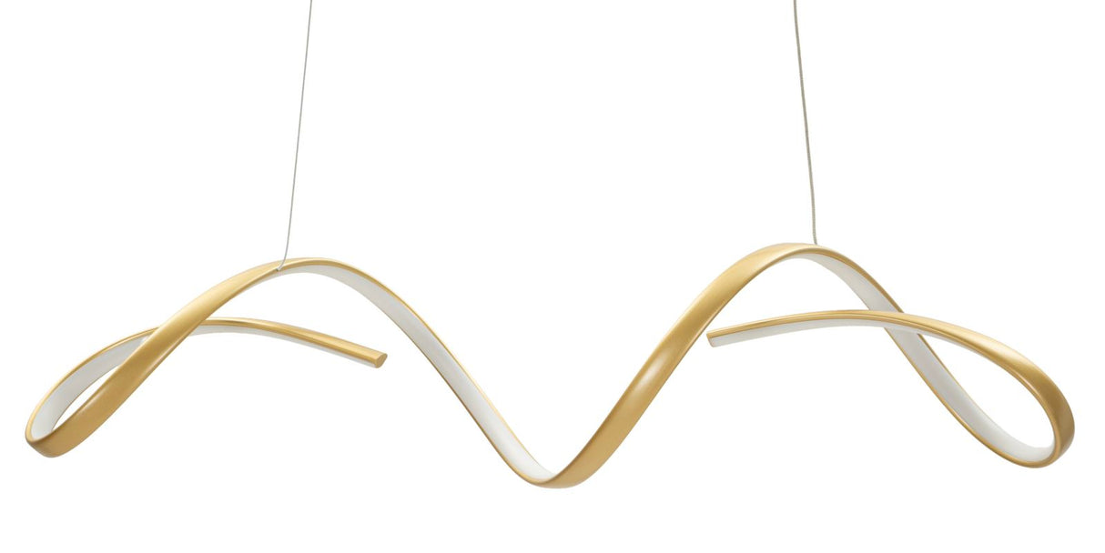 LAMPADARIO LED UTER ORO (LUCE CON 3 TEMPERATURE DI COLORE) - FERRETTI