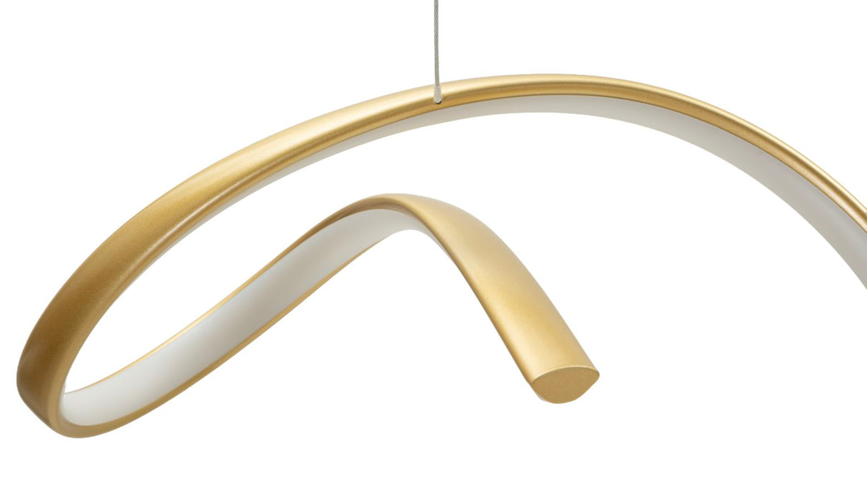 LAMPADARIO LED UTER ORO (LUCE CON 3 TEMPERATURE DI COLORE) - FERRETTI