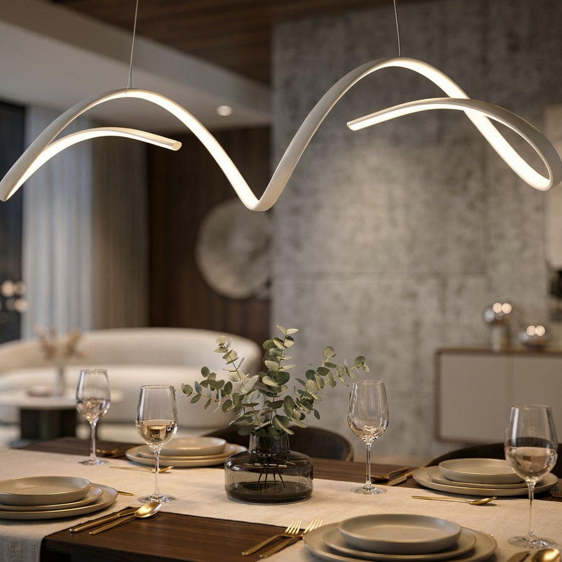 LAMPADARIO LED UTER BIANCO (LUCE CON 3 TEMPERATURE DI COLORE) - FERRETTI