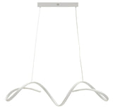 LAMPADARIO LED UTER BIANCO CM 80X20X120 (LUCE CON 3 TEMPERATURE DI COLORE)