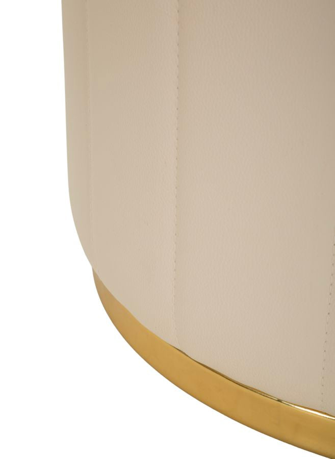 PUFF C/CONTENITORE LONDON CREMA - FERRETTI