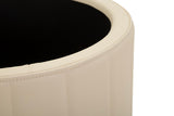 PUFF C/CONTENITORE LONDON CREMA - FERRETTI