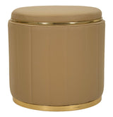 PUFF C/CONTENITORE LONDON MARRONE CM Ø 46