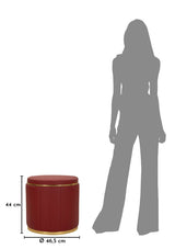PUFF C/CONTENITORE LONDON  ROSSO - FERRETTI