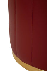 PUFF C/CONTENITORE LONDON  ROSSO - FERRETTI