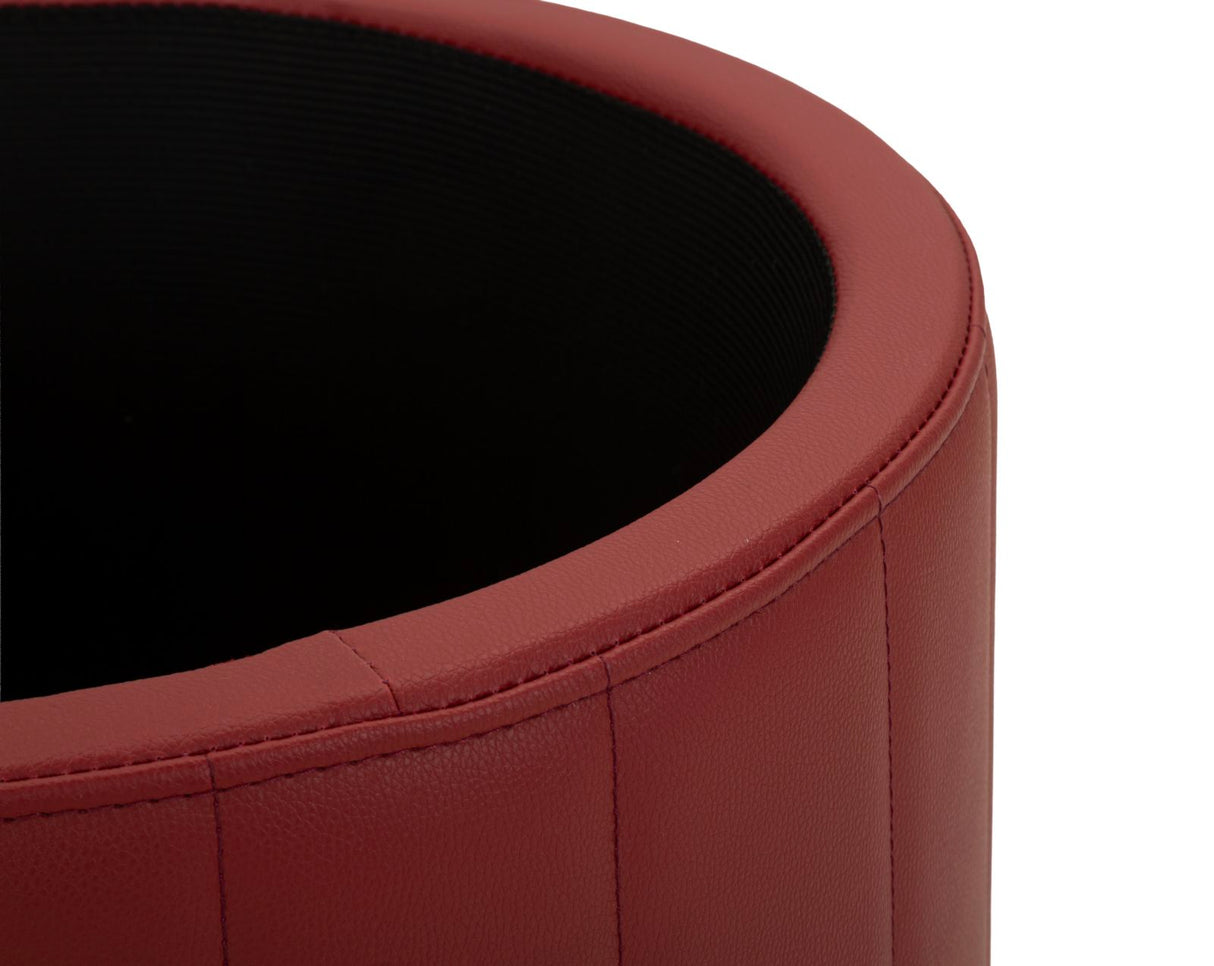 PUFF C/CONTENITORE LONDON  ROSSO - FERRETTI