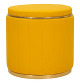 PUFF C/CONTENITORE LONDON SENAPE CM Ø 46