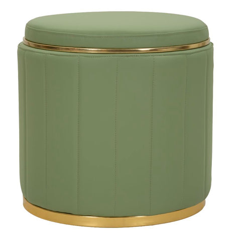 PUFF C/CONTENITORE LONDON VERDE CM Ø 46