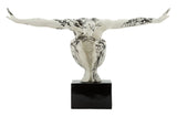 Scultura Ginnasta Stile Orientale Cm 50X16X34
