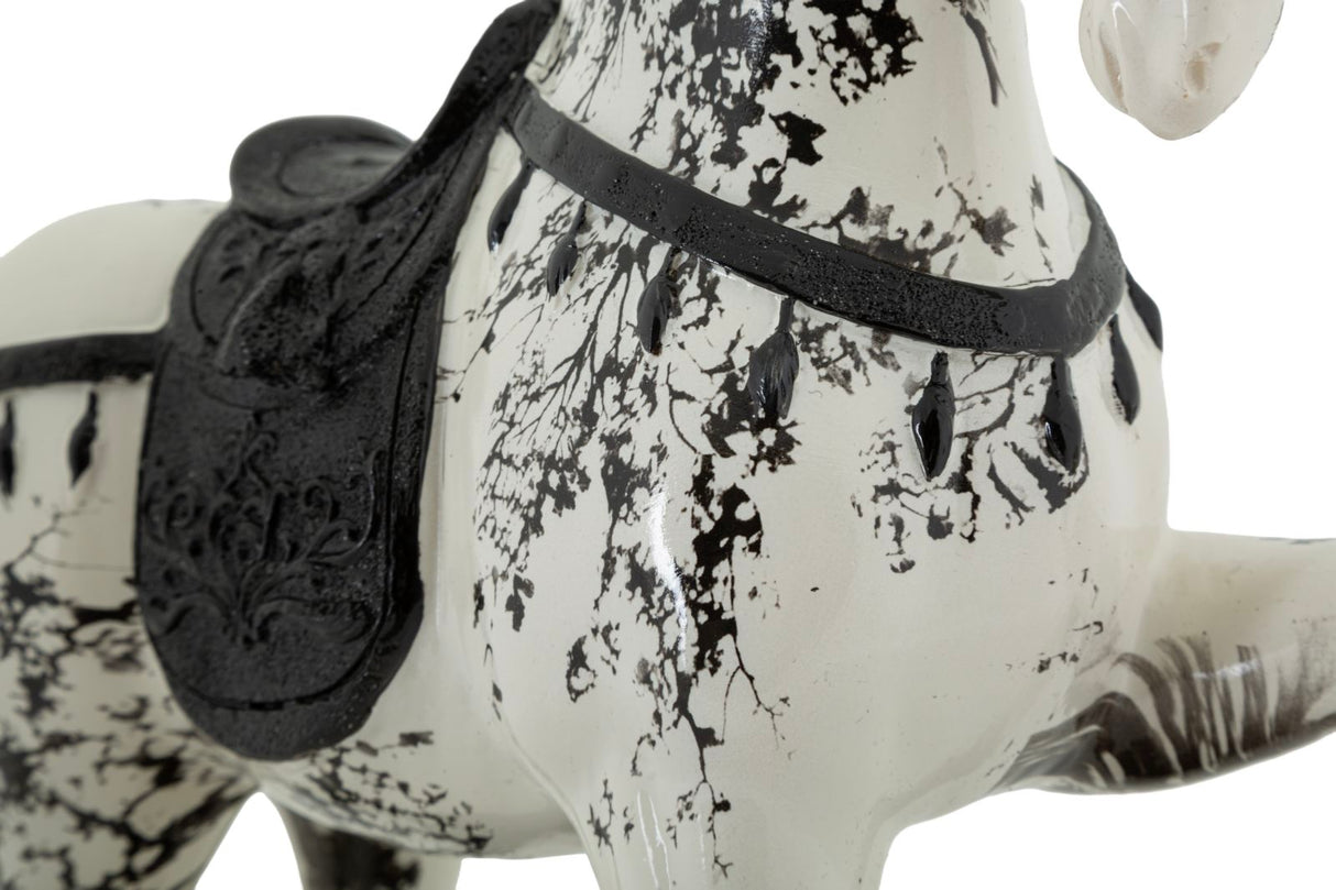 Scltura A Forma Di Cavallo Stile Orientale - Ferretti