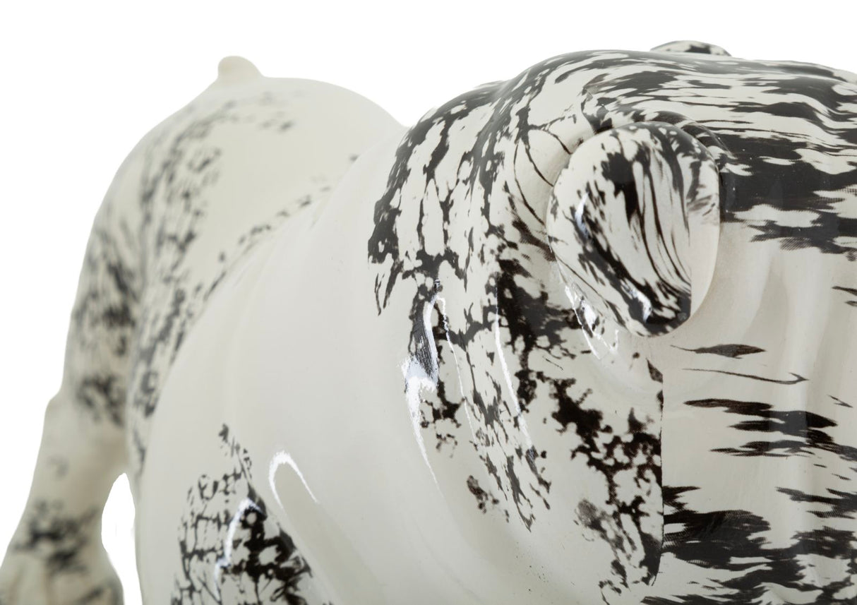 Scultura A Forma Di Cane Bulldog Stile Orientale - Ferretti