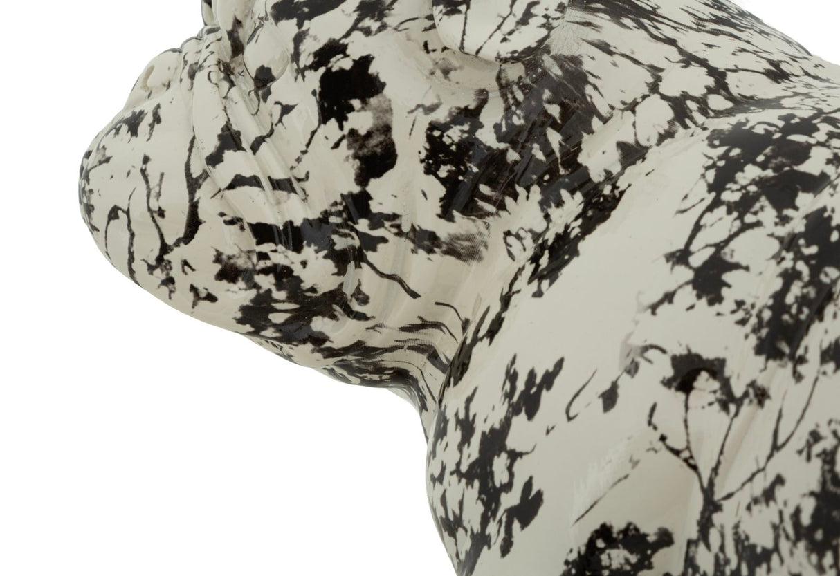 Scultura A Forma Di Cane Bulldog Stile Orientale - Ferretti
