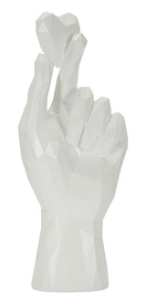 Mano Decorativa Minimal Con Dita Incrociate Cm 9X5