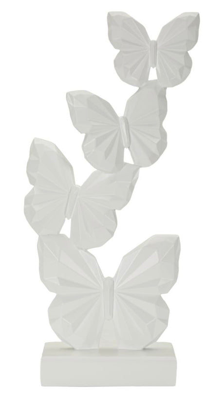 Scultura Decorativa Farfalle Minimal Cm 12X6X26