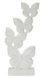 Scultura Decorativa Farfalle Minimal Cm 12X6X26
