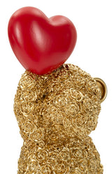 Orsetto Decorativo Con Cuore 9X7X18