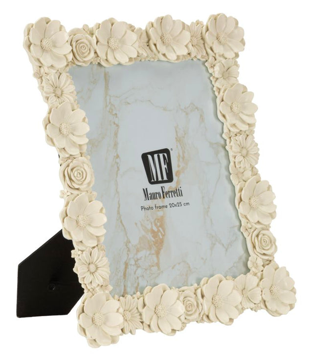 Cornice Con Fiori In Rilievo Cm 28