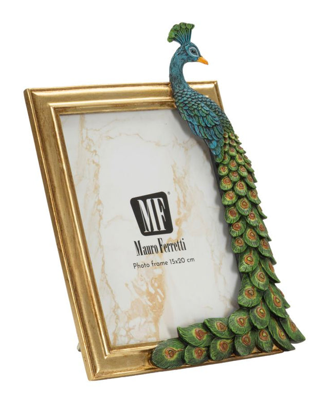Cornice Con Pavone In Stile Eclettico  Cm 22X2