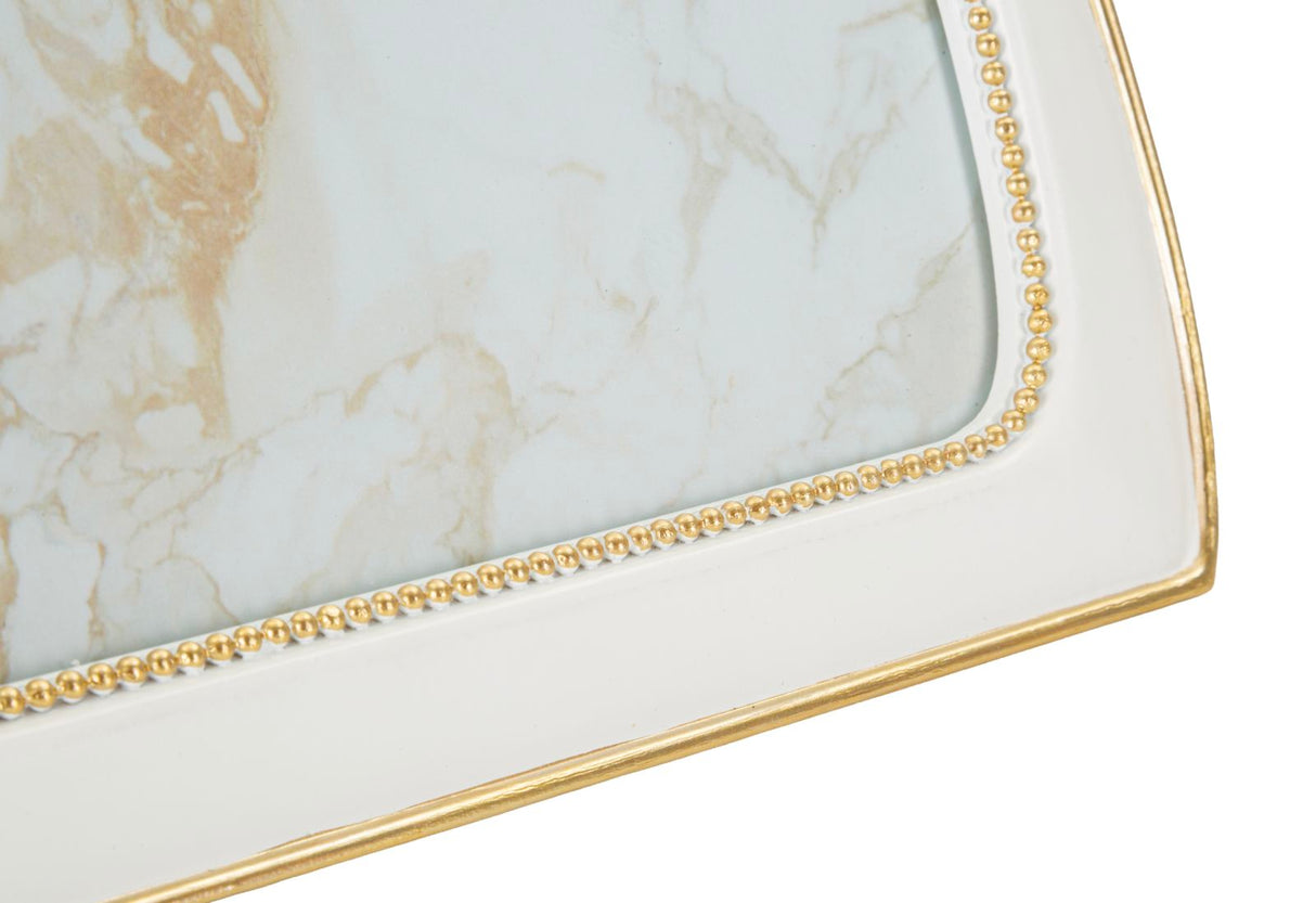 Cornice Romantica Con Fiocco Cm 25,7X2,3X34
 (Misura Interna Cm 20X25)