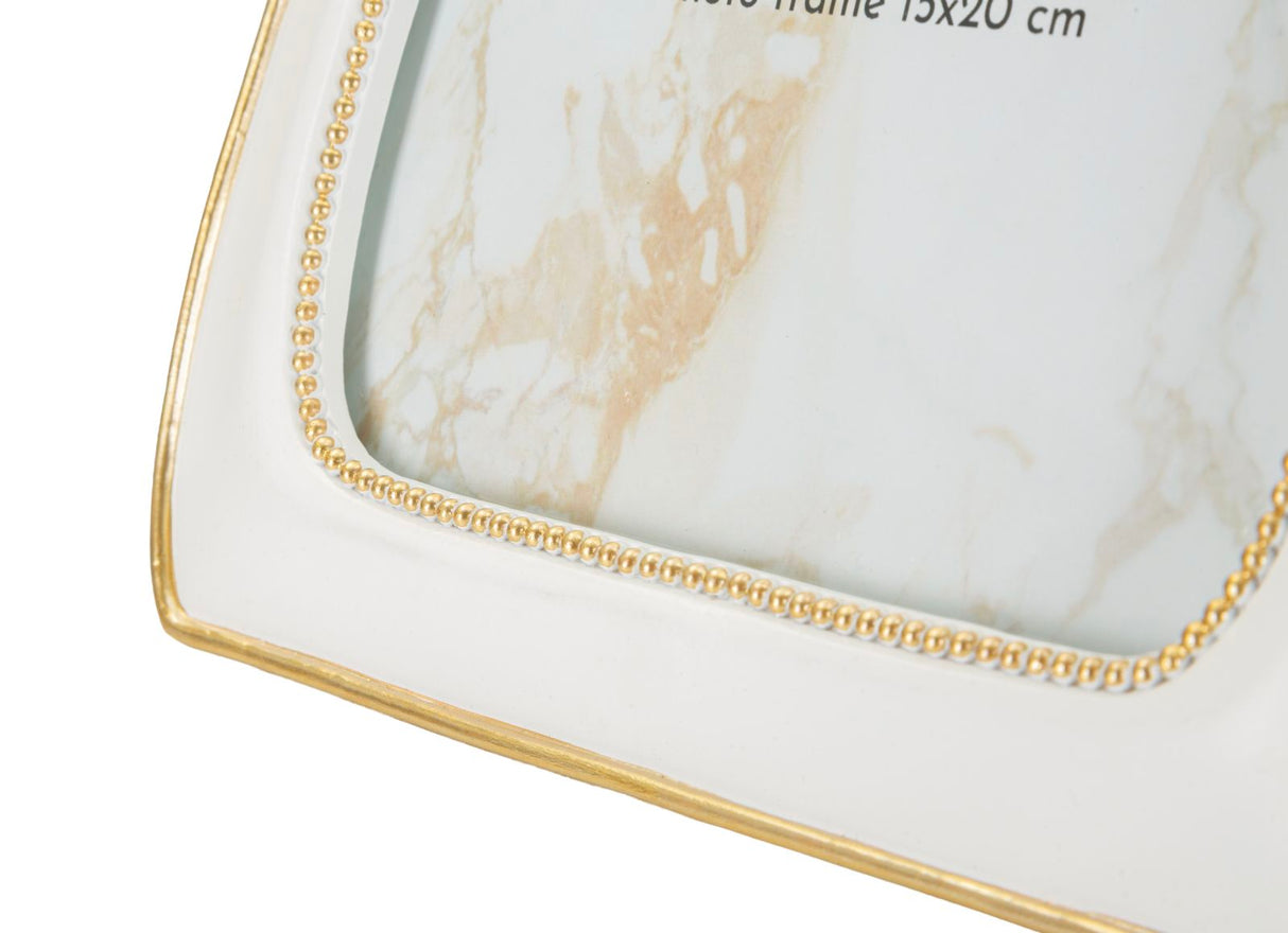 Cornice Romantica Con Fiocco Cm 20,5X2X28,6 (Misura Interna Cm 15X20)