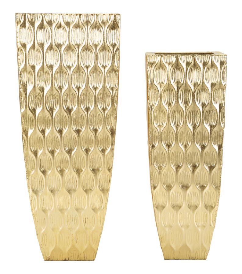 Set Di 2 Portavasi Glam Con Petali - Ferretti